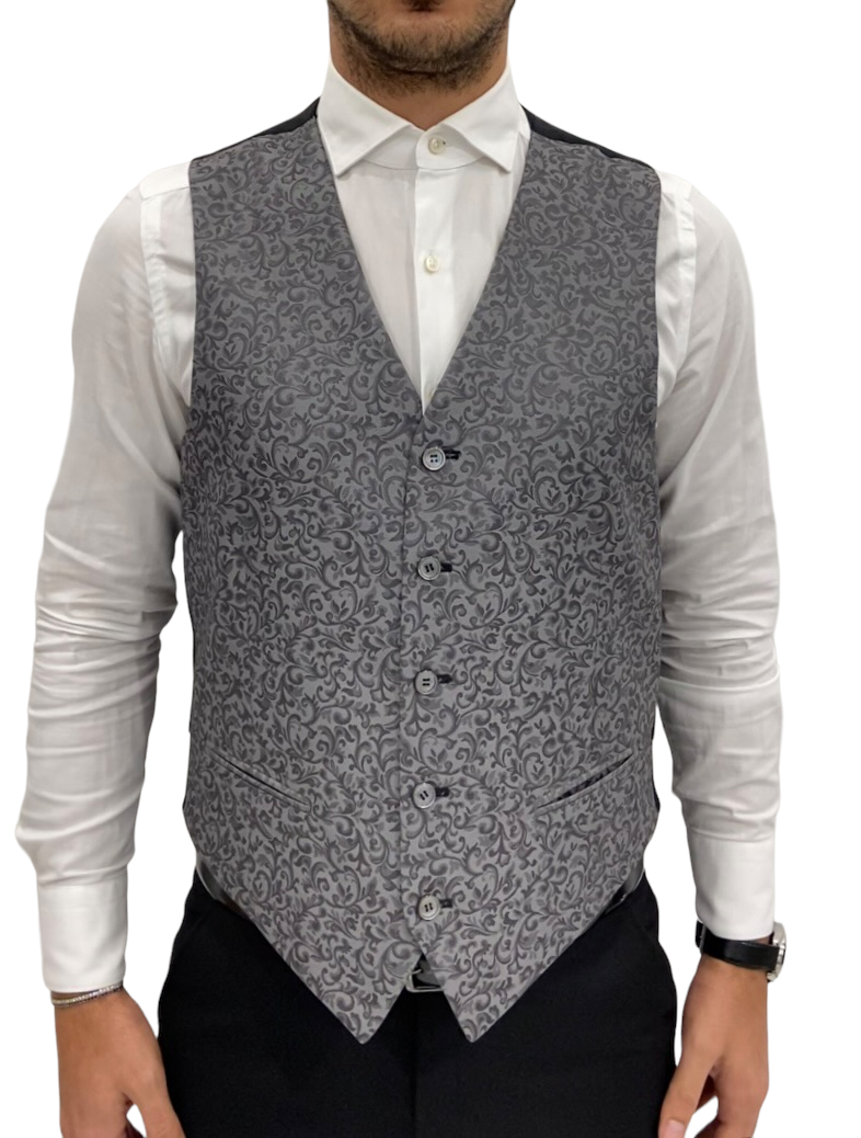Gilet Uomo In Velluto A Coste – Stile Retrò, Colletto Aperto, Slim Fit, Taglia Regolare